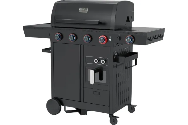 Grill gazowy z frytkownicą beztłuszczową YATO YG-20036 – 16 kW, Air Fryer 6 l | gastronet24