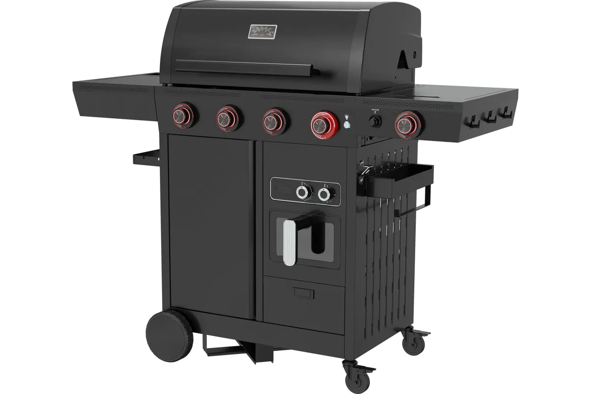 Grill gazowy z frytkownicą beztłuszczową YATO YG-20036 – 16 kW, Air Fryer 6 l | gastronet24