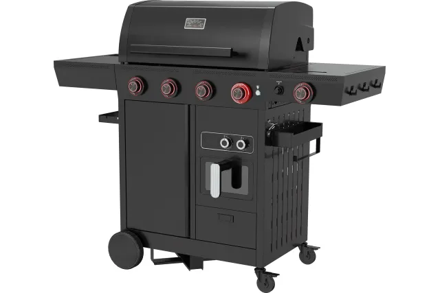 Grill gazowy z frytkownicą beztłuszczową YATO YG-20036 – 16 kW, Air Fryer 6 l | gastronet24