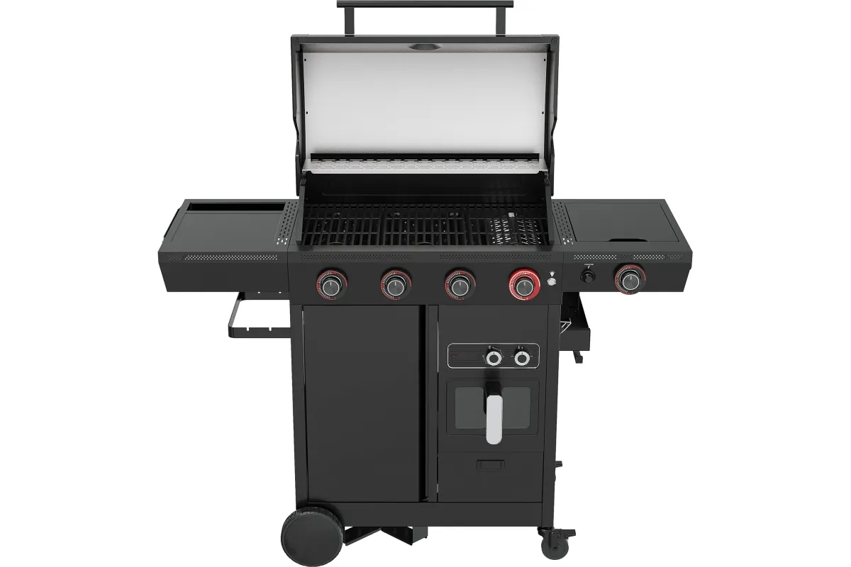 Grill gazowy z frytkownicą beztłuszczową YATO YG-20036 – 16 kW, Air Fryer 6 l | gastronet24
