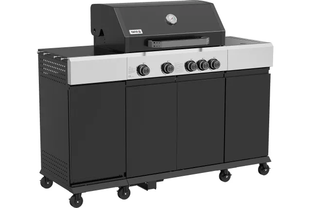 Grill gazowy mini kuchnia YATO YG-20037 – 4+1 palniki, 14,5 kW | NAZWA SKLEPU