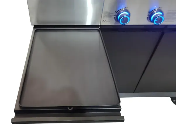 Grill gazowy mini kuchnia YATO YG-20037 – 4+1 palniki, 14,5 kW | NAZWA SKLEPU