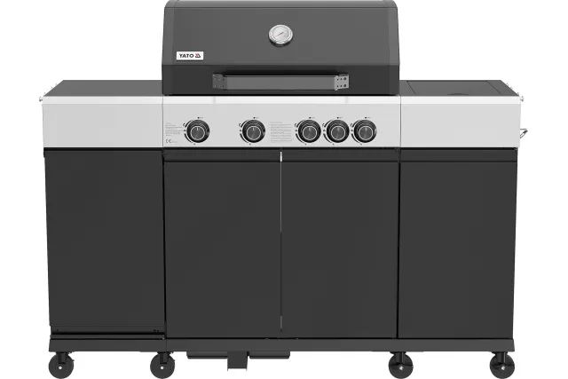Grill gazowy mini kuchnia YATO YG-20037 – 4+1 palniki, 14,5 kW | NAZWA SKLEPU