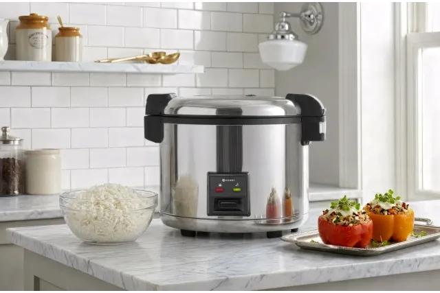 Urządzenie do gotowania ryżu i kaszy , 5,4l, Profi Line, 5,4L, 230V/1950W, 513x422x380mm Hendi 240403