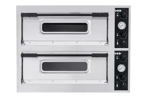 Piec do pizzy Basic 44, 2 komory, 400V/9400W, 975x814x745mm Prismafood 1F010050