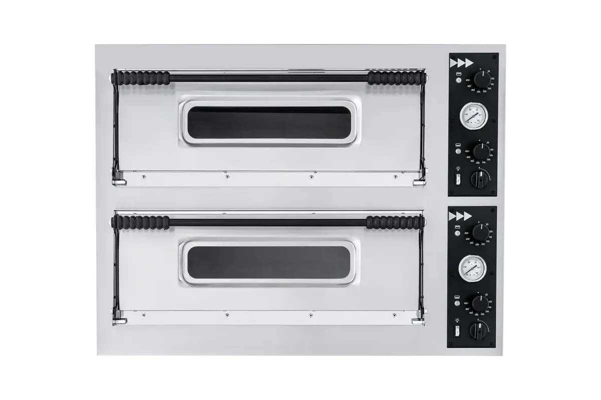 Piec do pizzy Basic 44, 2 komory, 400V/9400W, 975x814x745mm Prismafood 1F010050