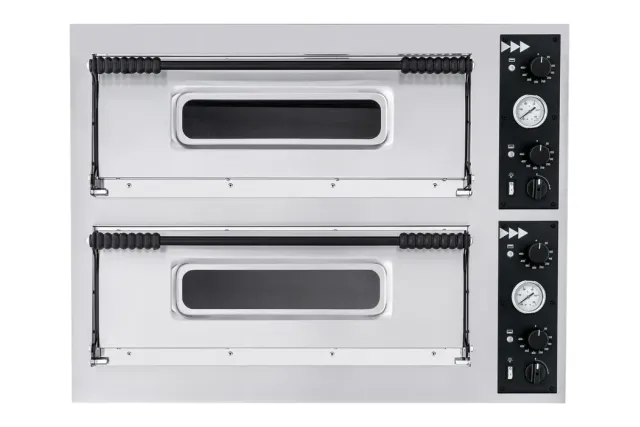 Piec do pizzy Basic 44, 2 komory, 400V/9400W, 975x814x745mm Prismafood 1F010050