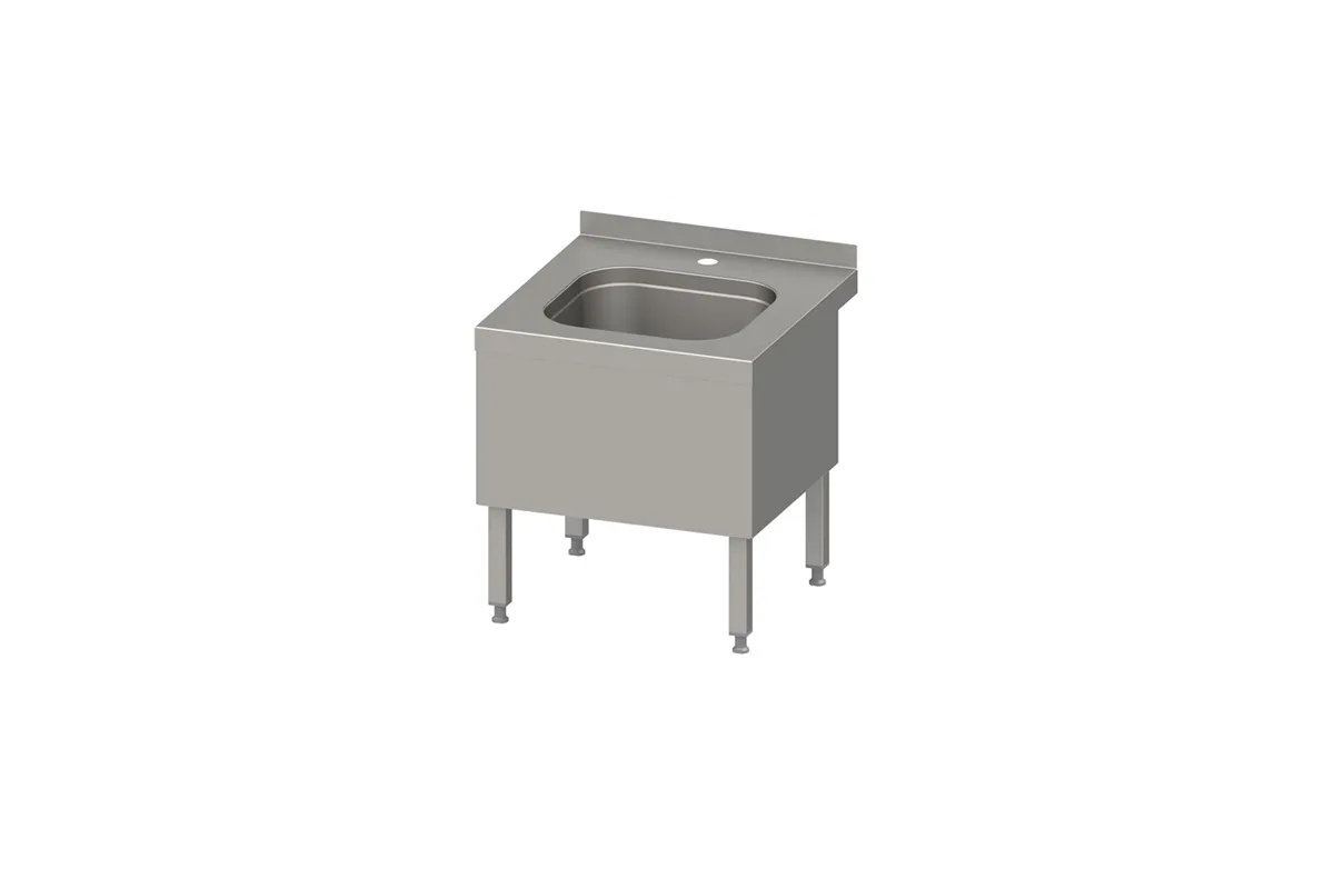 Zlewozmywak zabudowany 470x470x500 mm Stalgast 9810275050
