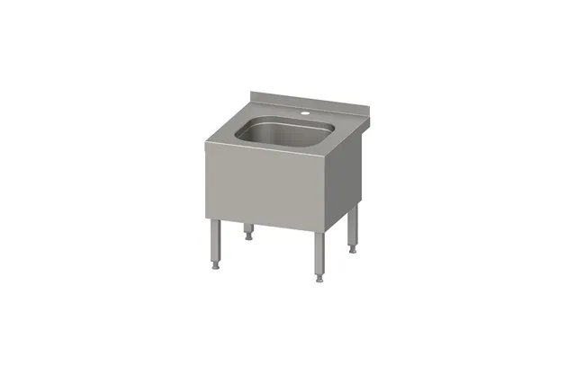 Zlewozmywak zabudowany 470x470x500 mm Stalgast 9810275050