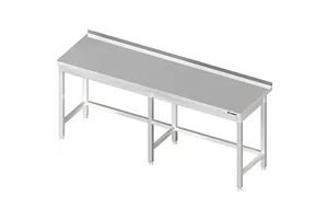 Stół przyścienny bez półki 2500x600x850 mm spawany Stalgast 980036250