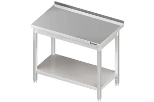Stół przyścienny z półką 700x600x850 mm skręcany Stalgast 980046070