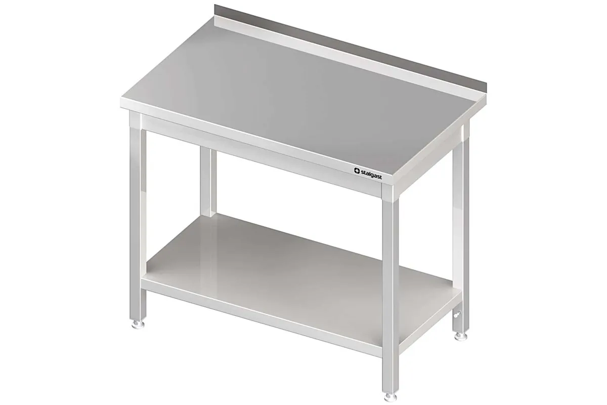Stół przyścienny z półką 400x700x850 mm skręcany Stalgast 980047040