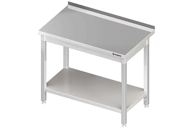 Stół przyścienny z półką 400x700x850 mm skręcany Stalgast 980047040