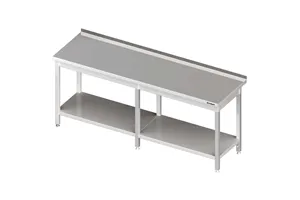 Stół przyścienny z półką 2600x600x850 mm spawany Stalgast 980056260