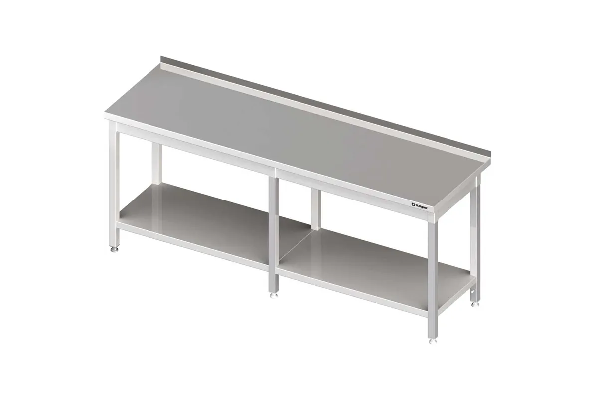 Stół przyścienny z półką 2700x700x850 mm spawany Stalgast 980057270