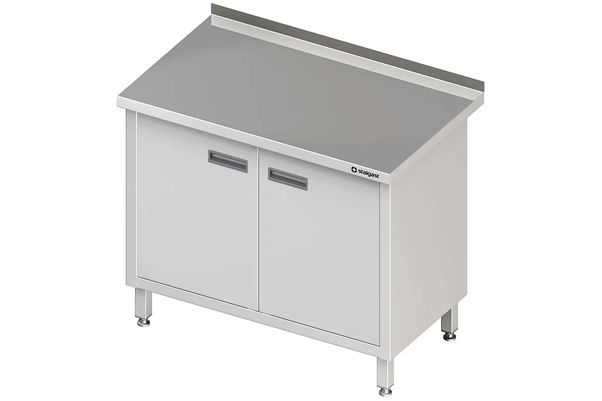 Stół przyścienny z drzwiami skrzydłowymi 1200x600x850 mm Stalgast 980156120