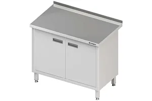 Stół przyścienny z drzwiami skrzydłowymi 700x700x850 mm Stalgast 980157070