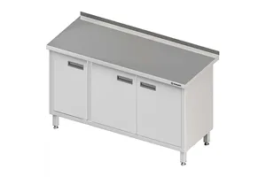 Stół przyścienny z drzwiami skrzydłowymi 1400x600x850 mm Stalgast 980166140