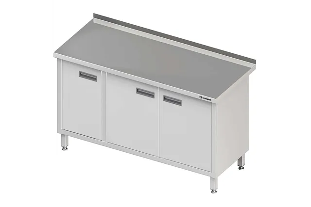 Stół przyścienny z drzwiami skrzydłowymi 1500x600x850 mm Stalgast 980166150