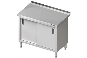 Stół przyścienny z drzwiami suwanymi 800x600x850 mm Stalgast 980186080