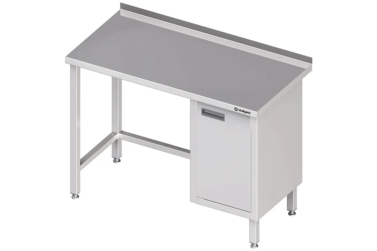 Stół przyścienny z szafką (P),bez półki 1700x600x850 mm Stalgast 980496170