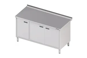Stół przyścienny z szafką (L),drzwi skrzydłowe 1700x600x850 mm Stalgast 980546170