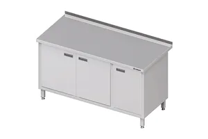 Stół przyścienny z szafką (P),drzwi skrzydłowe 1300x700x850 mm Stalgast 980557130