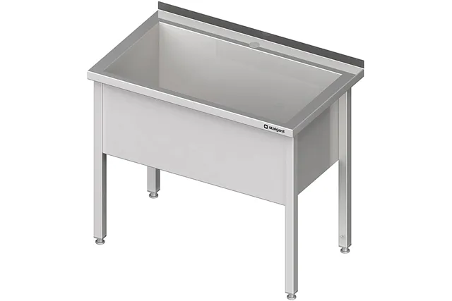 Stół z basenem 1-komorowym spawany 600x700x850 mm h400 mm Stalgast 981347060