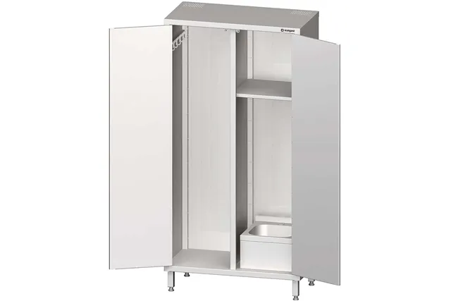 Szafa porządkowa ze zlewem 1000x500x2000 mm Stalgast 981475100