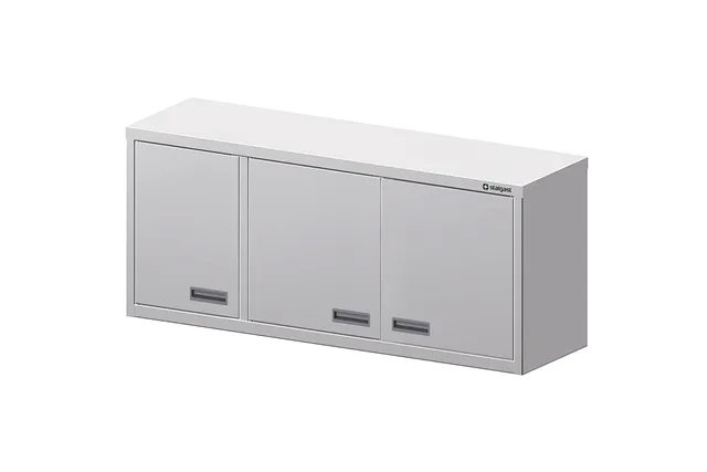 Szafka wisząca,troje drzwi skrzydłowych 1500x400x600 mm Stalgast 981714150