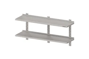 Półka wisząca, przestawna,podwójna 1500x400x660 mm Stalgast 981784150
