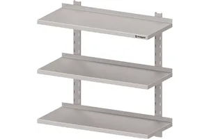 Półka wisząca, przestawna,potrójna 1100x300x930 mm Stalgast 981793110