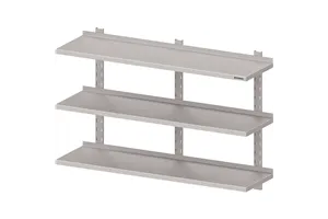 Półka wisząca, przestawna,potrójna 1400x300x930 mm Stalgast 981803140