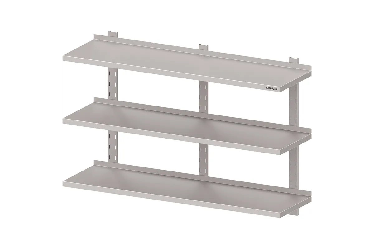 Półka wisząca, przestawna,potrójna 1500x400x930 mm Stalgast 981804150