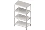 Półka wisząca pojedyncza 600x300x250 mm Stalgast 981813060