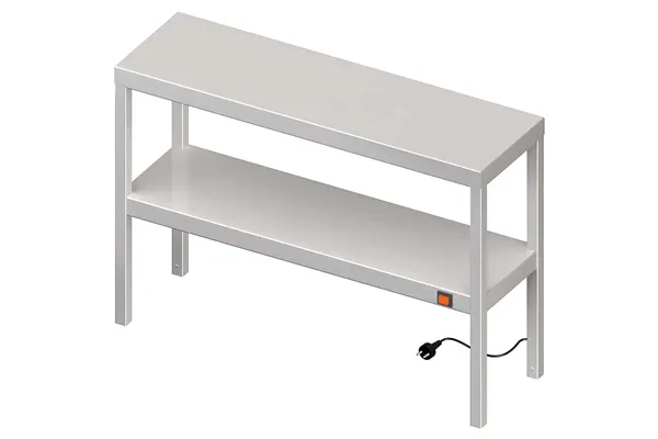 Regał magazynowy,półki perforowane 800x400x1800 skręcany Stalgast 981864080