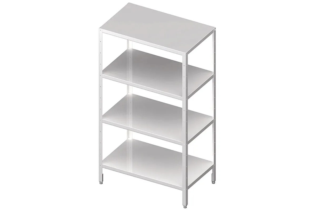 Regał magazynowy,półki pełne 1400x500x1800 skręcany Stalgast 981885140