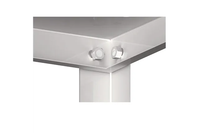 Regał magazynowy,półki pełne 1400x500x1800 skręcany Stalgast 981885140