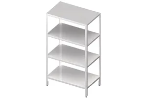 Regał magazynowy,półki pełne 1400x700x1800 skręcany Stalgast 981887140
