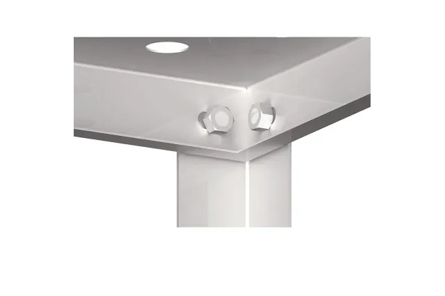 Regał magazynowy,półki perforowane 1300x400x1800 skręcany Stalgast 981894130