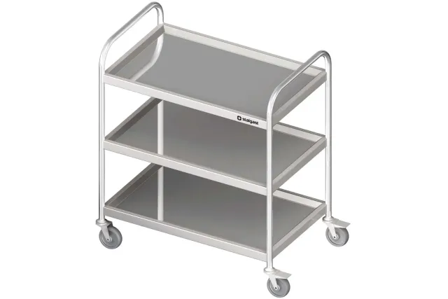 Wózek kelnerski trzypółkowy 900x500x950 mm Stalgast 982035090