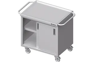 Wózek z szafką, drzwi suwane 1200x600x850 mm Stalgast 982046120