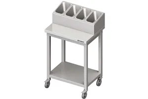 Pomocnik kelnerski 817x500x1100 mm (5 GN) skręcany Stalgast 982055081