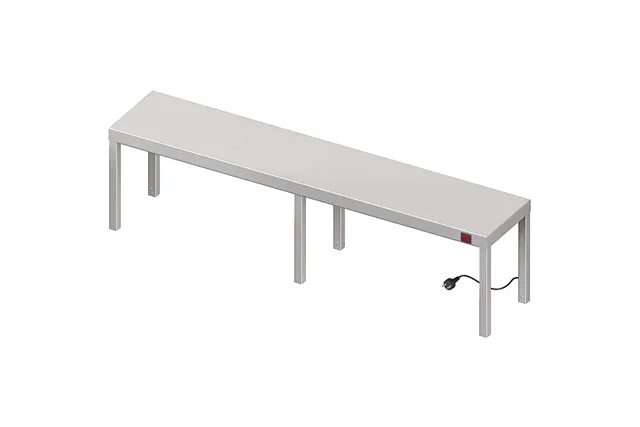 Nadstawka grzewcza na stół pojedyncza 1500x300x400 mm Stalgast 982213150
