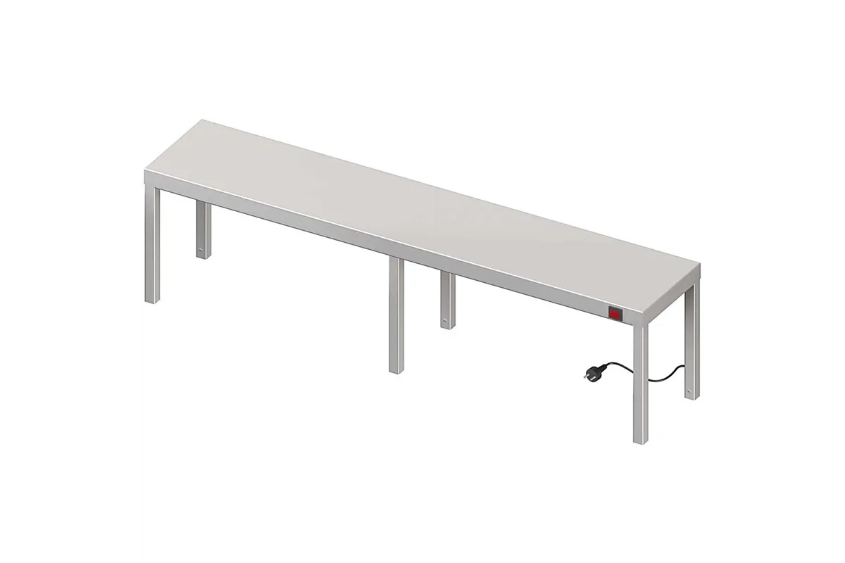 Nadstawka grzewcza na stół pojedyncza 1600x300x400 mm Stalgast 982213160