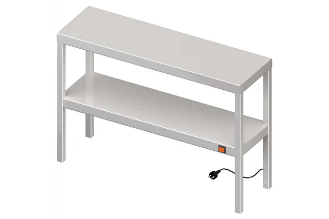 Nadstawka grzewcza na stół podwójna  1400x400x700 mm Stalgast 982224140