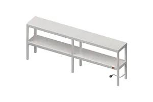 Nadstawka grzewcza na stół podwójna  1600x400x700 mm Stalgast 982234160