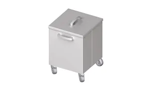 Pojemnik na odpadki jezdny 350x350x500 mm Stalgast 982343550