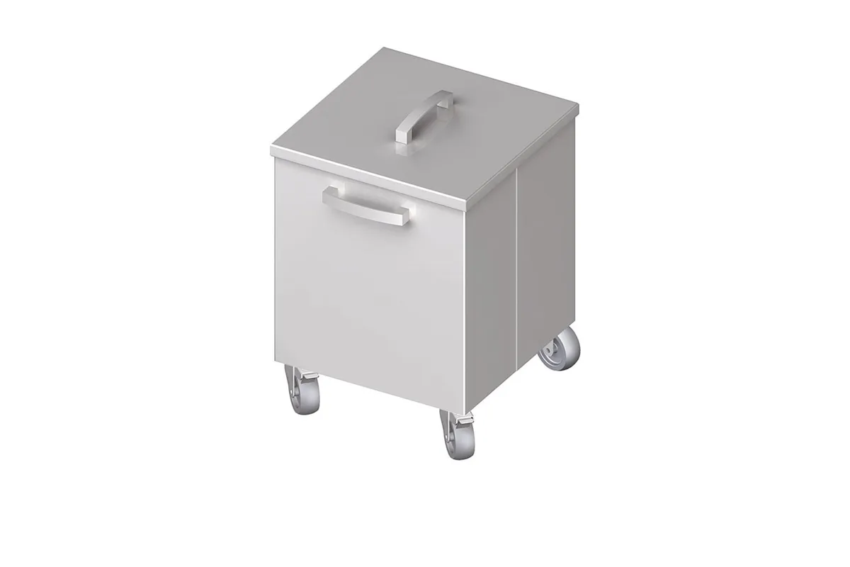 Pojemnik na odpadki jezdny 350x350x500 mm Stalgast 982343550