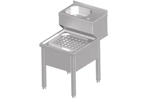 Umywalka porządkowa 500x700x850 mm Stalgast 982357050